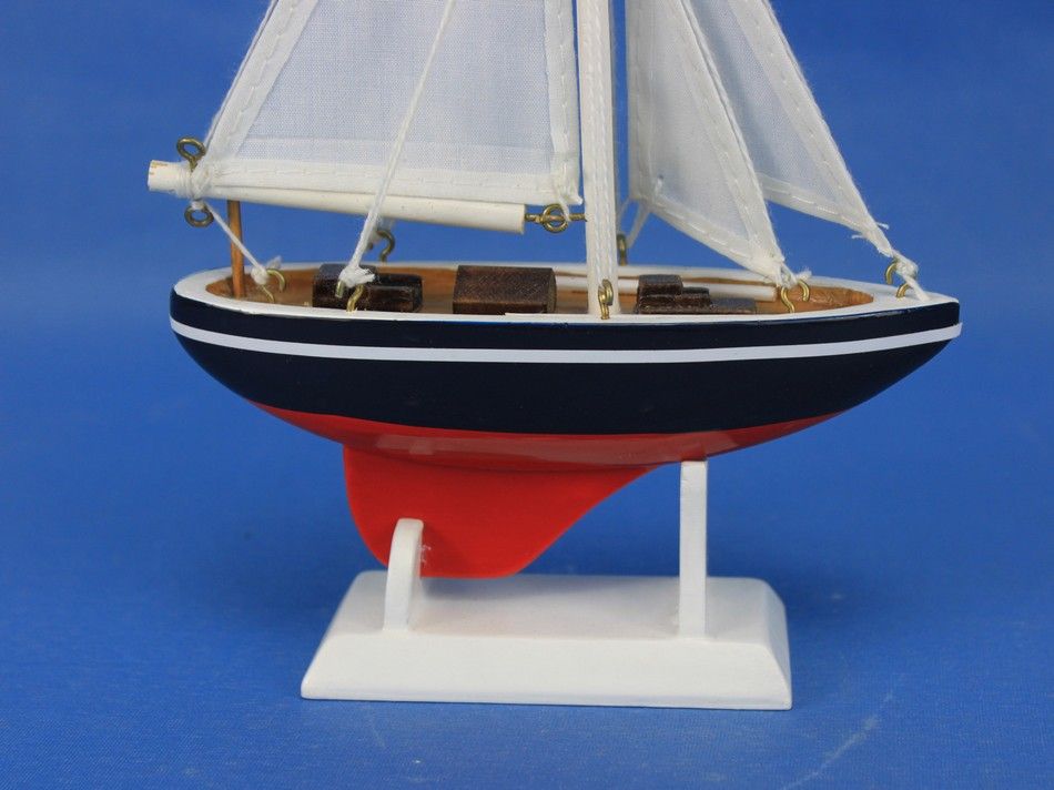 American Sailboat Christmas Tree Ornament 9""