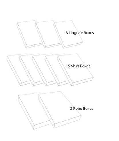 Heavyweight White Apparel Gift Boxes - 10 Pack