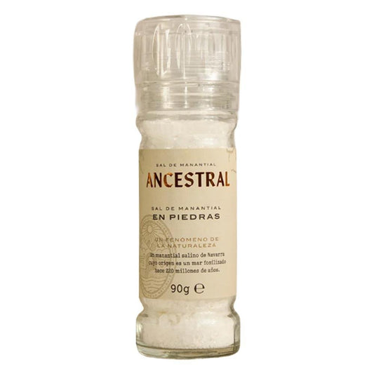 Ancestral Spring Salt - Natural Spring Salt Crystals w/ Glass Grinder (90G)