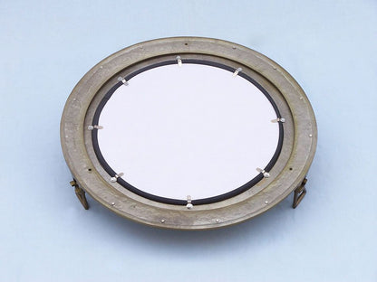Antique Brass Decorative Ship Porthole Mirror 20""
