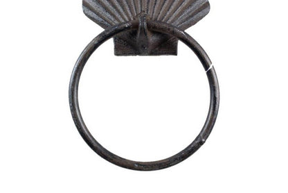 Cast Iron Seashell Towel Holder 8.5""