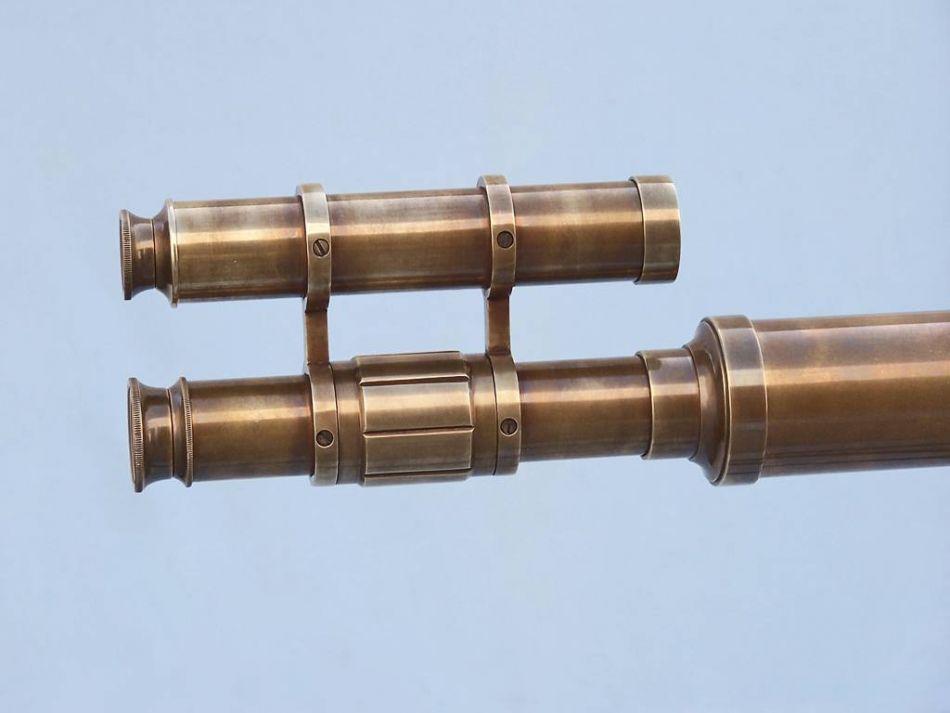 Floor Standing Antique Brass Griffith Astro Telescope 64""