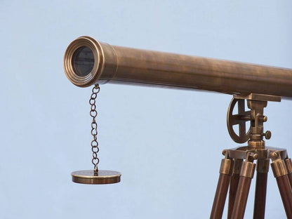 Floor Standing Antique Brass Griffith Astro Telescope 64""