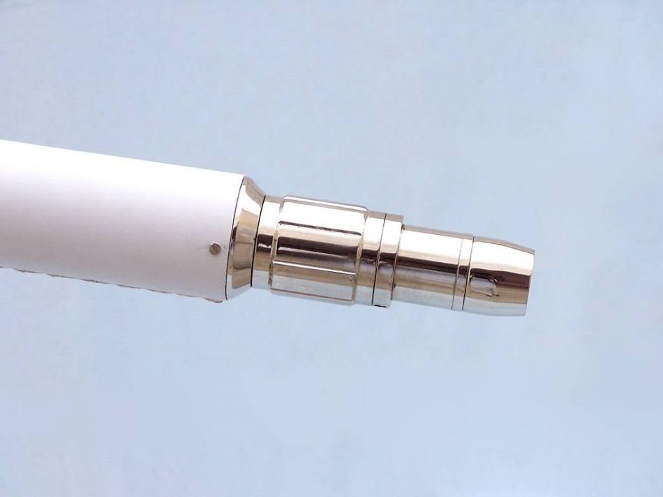 Floor Standing Chrome With White Leather Anchormaster Telescope 65""