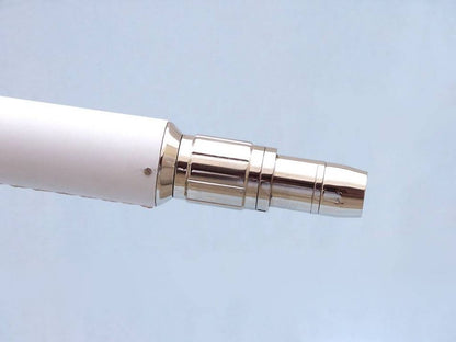 Floor Standing Chrome With White Leather Anchormaster Telescope 65""