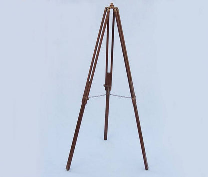 Floor Standing Antique Brass Galileo Telescope 65""