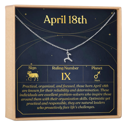 April 18th Aries Necklace