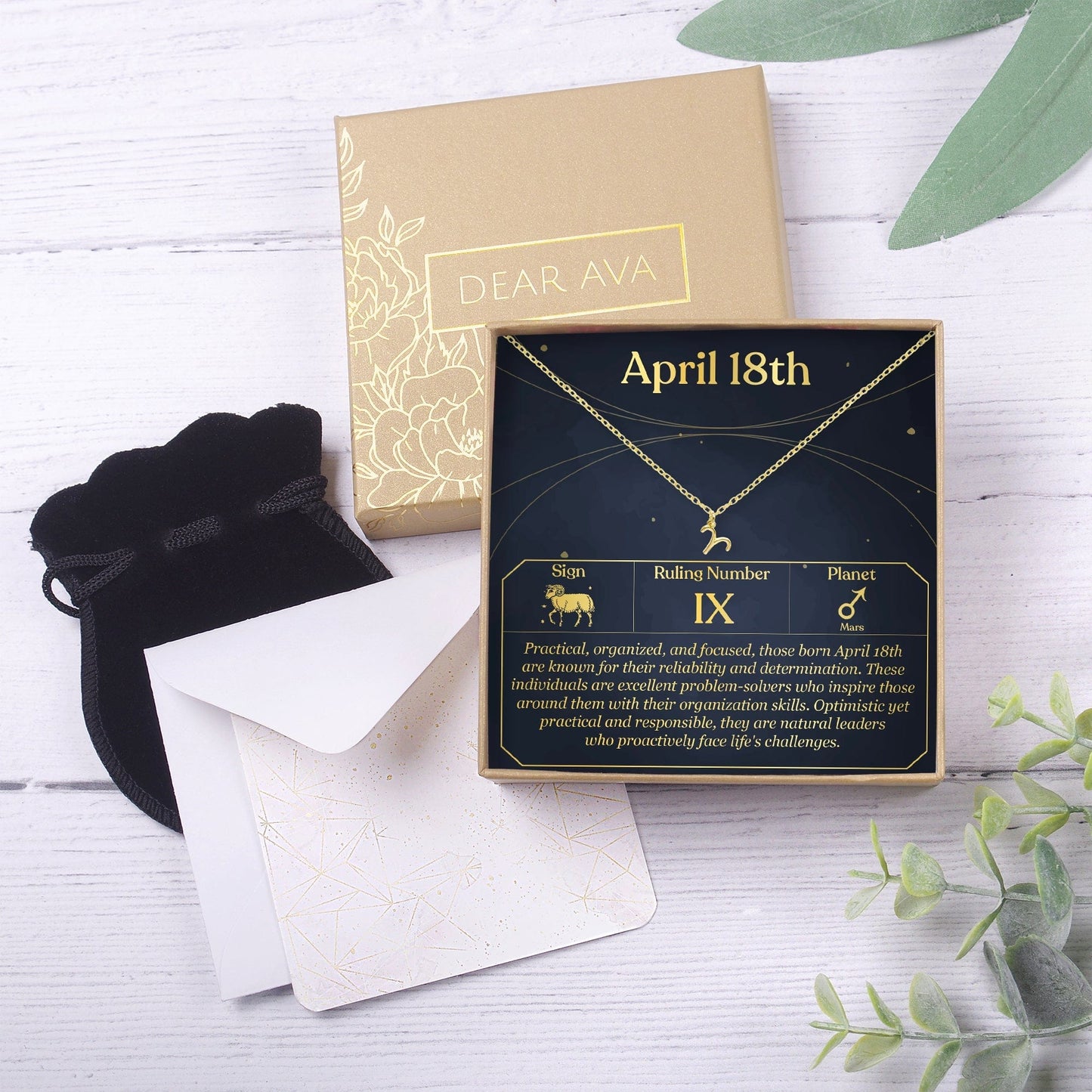 April 18th Aries Necklace