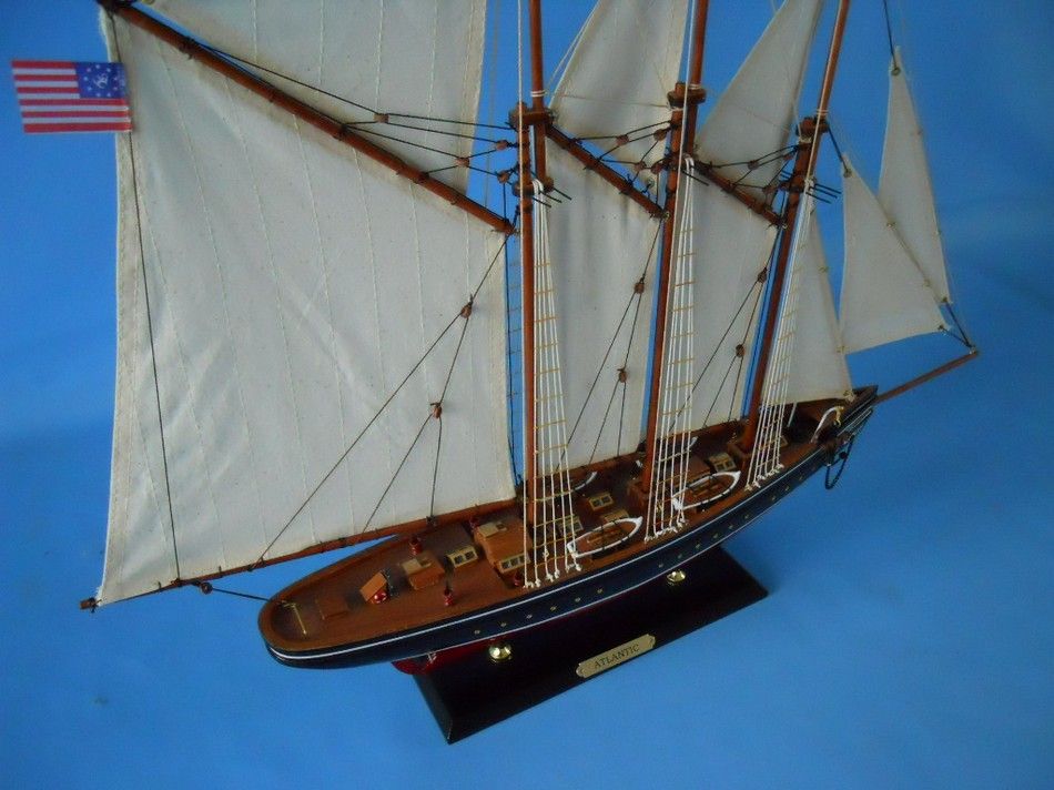 Wooden Atlantic Limited Model Sailboat 25""
