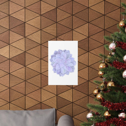Graptopetalum Murasaki Succulent Botanical Print – Unframed Wall Art