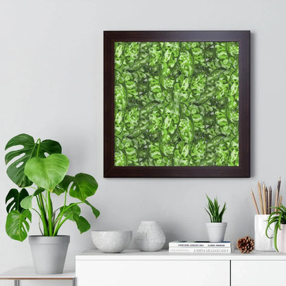 Aglaonema Pictum Framed Print – Botanical Wall Art