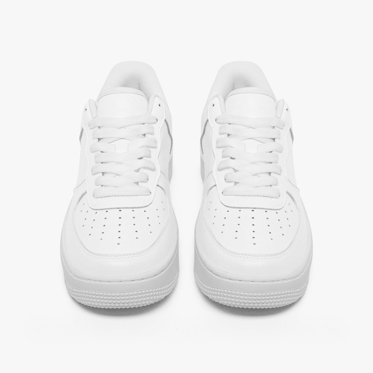 NESTDEER 977. AF1 Low-Top Leather Sports Sneakers - Tongue Printable