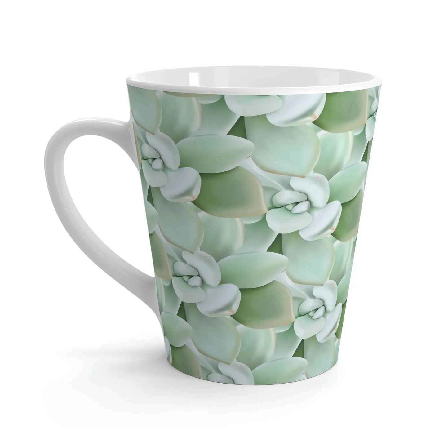 Pachyveria Haagei Succulent Pattern Ceramic Mug 12 oz