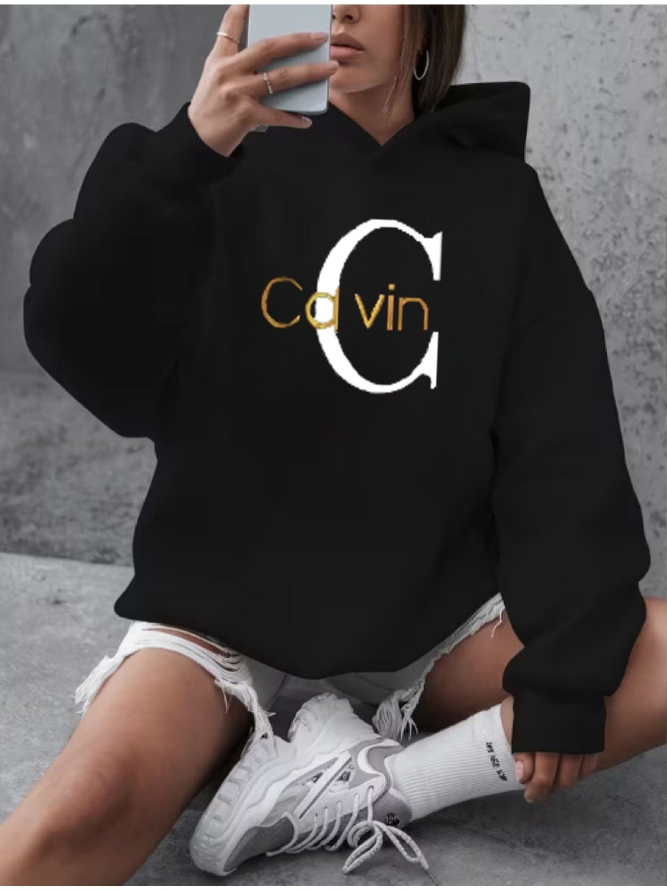 women's hoodie Sweater - Holiday Party Outfit - Soft Everyday Fall Tops - Machine Washable Casual Pullover sweatshirt