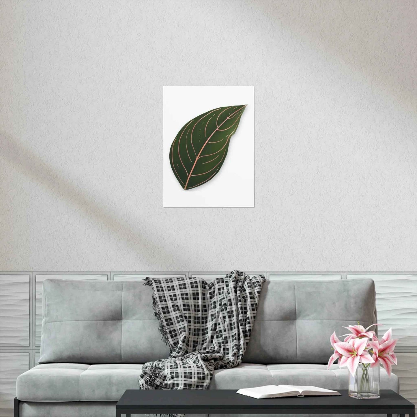 Aglaonema Rotundum Botanical Print – Unframed Wall Art