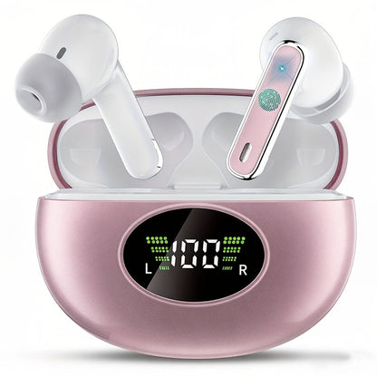 Bluetooth Earphones, Bluetooth Earbuds, In Ear Earphones, Wireless Earphones, with LED Power Display Charging Case, Bluetooth 5.4 Earphones, True Wireless Bluetooth Earphones, Playback Time Of 40 Hours, Wireless Noise Cancell