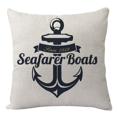 New Lighthouse Anchor Digital Printing Linen Pillowcase