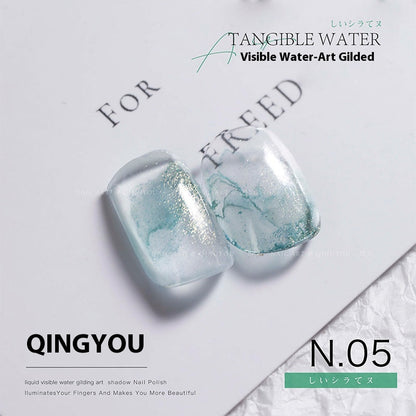 Quick-drying Nail Art Watercolor Shading Fluid Pearlescent Gradient Ink White Gilding Smoke