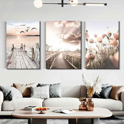 HD Abstract Warm-style Decorative Gallery Corridor Entrance Painting Core