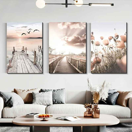 HD Abstract Warm-style Decorative Gallery Corridor Entrance Painting Core