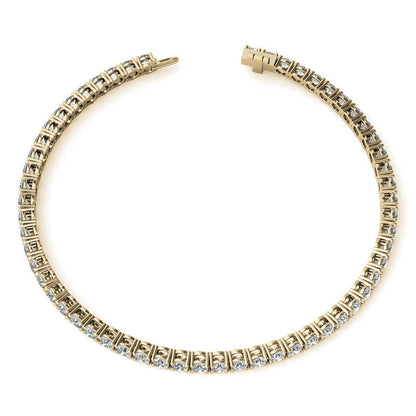 6.00 CTW AGI Certified Lab-Grown Diamond Tennis Bracelet in 14K Yellow or White Gold | G/VS Clarity
