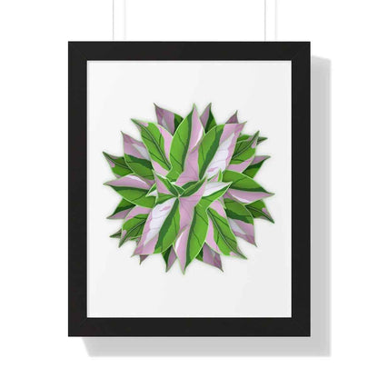 Syngonium Tricolor Pattern Framed Print – Botanical Wall Art