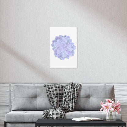 Graptopetalum Murasaki Succulent Botanical Print – Unframed Wall Art