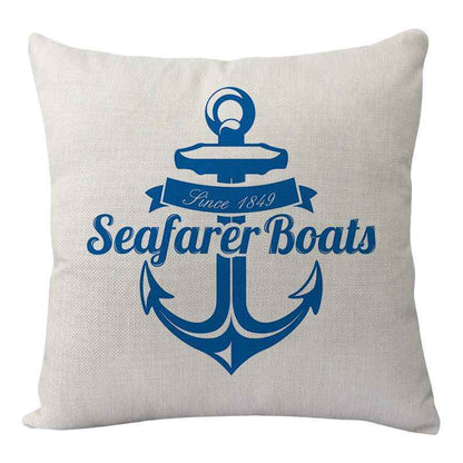 New Lighthouse Anchor Digital Printing Linen Pillowcase