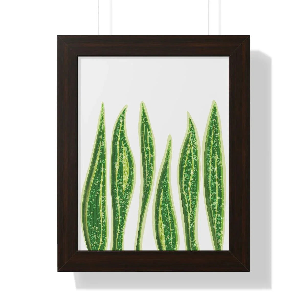 Snake Plant Framed Print – Botanical Wall Art