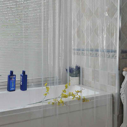 Magnetic Transparent Waterproof Shower Curtain