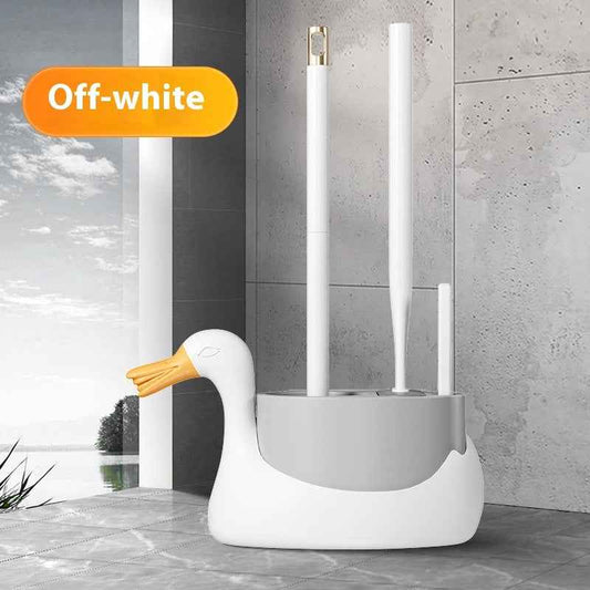 Three-in-one Toilet Brush Wall-mounted Household Light Luxury No Dead Angle Bathroom Gap Brush Multifunctional Cleaning Suit