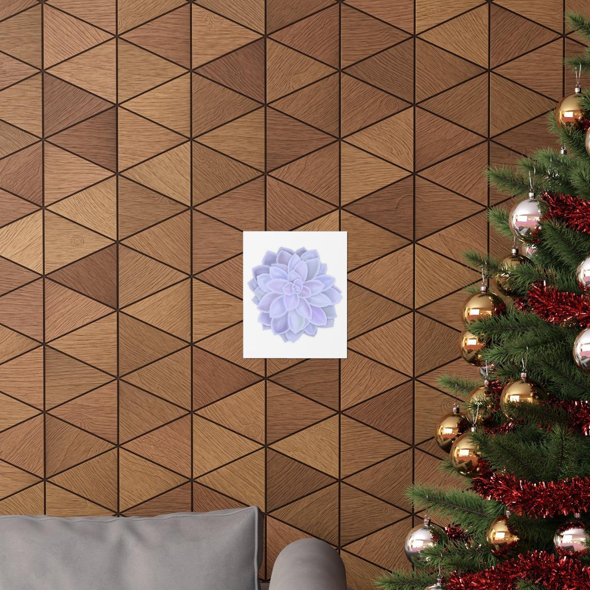 Graptopetalum Murasaki Succulent Botanical Print – Unframed Wall Art