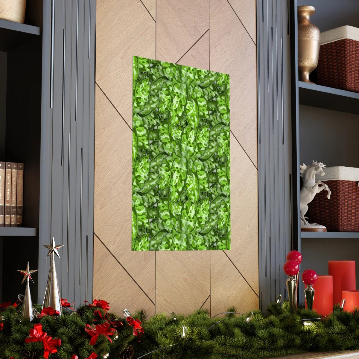 Aglaonema Pictum Botanical Print – Unframed Wall Art