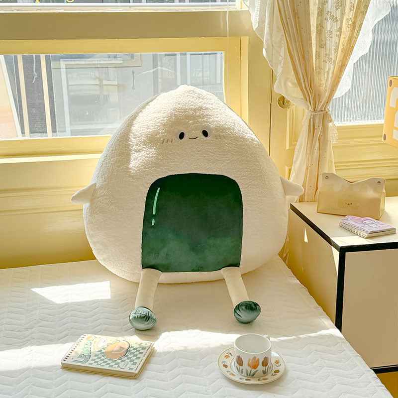 Simple And Cute Cartoon Rice And Vegetable Roll Pillow