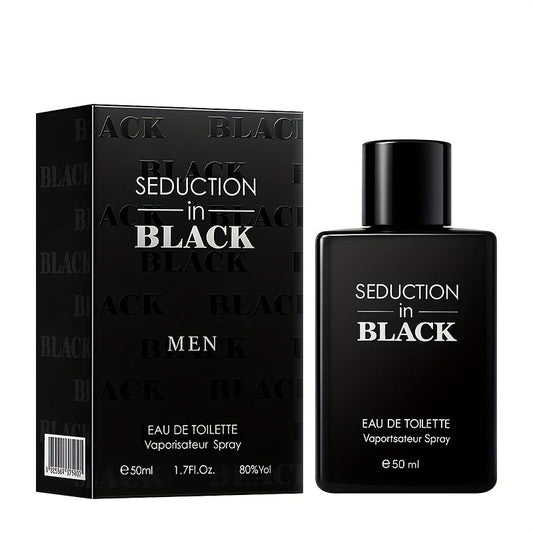 Men's Elegant Woody Eau De Toilette - Long-Lasting Propylene-Free Cologne for Dates, Gym & Travel - 50ml/1.7fl.oz