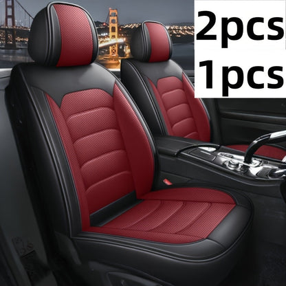 1pc and 2pcs Luxury Faux Leather Car Front Seat Covers | Universal Fit, Independent Seat Design for Main Driver/Co-driver, All-inclusive Sports Car Seat, Suitable for Cars, SUVs, and Pickup Trucks