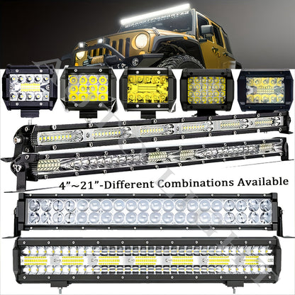 Pro-Series LED Off-Road Light Bar & Work Light Pods | 4" - 21" Weatherproof Lighting Kits