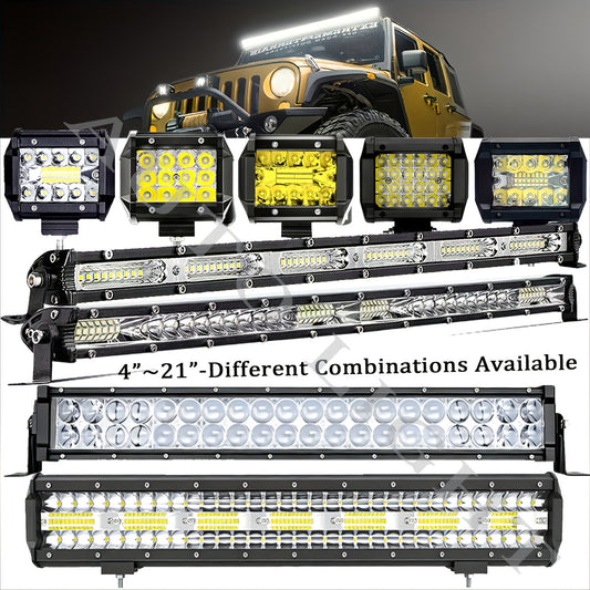 Pro-Series LED Off-Road Light Bar & Work Light Pods | 4" - 21" Weatherproof Lighting Kits