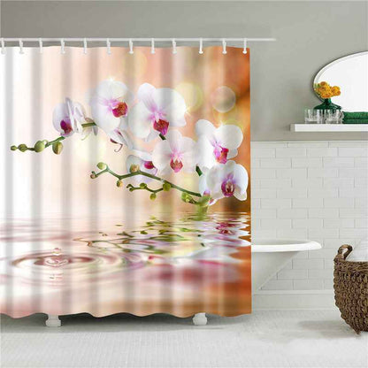 Nordic Fashionable Butterfly Shower Curtain Suit