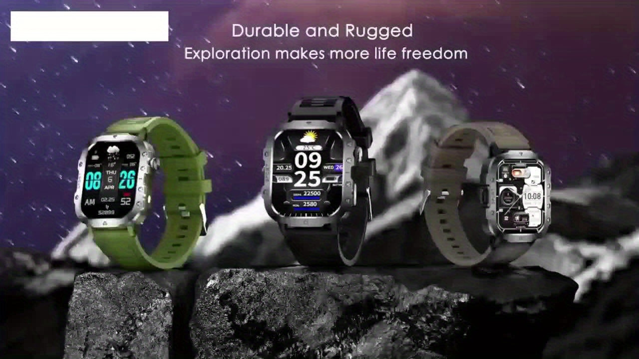 New Smart Watch with 2.01-inch Large Screen, LED Flashlight, Outdoor Sports Watch, Fitness Tracker Compatible with Android and iPhone, Halloween, Suitable for Men or Women, Versatile for Various Scenarios, Perfect Holiday Gif