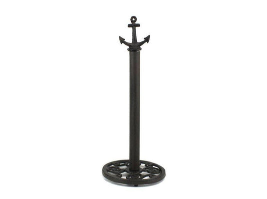 Cast Iron Anchor Toilet Paper Stand - 16 Inch