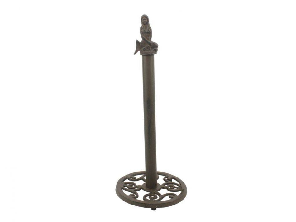 Cast Iron Mermaid Extra Toilet Paper Stand 16""