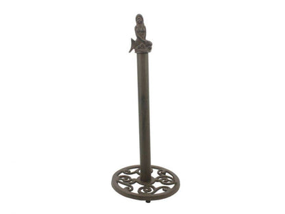 Cast Iron Mermaid Extra Toilet Paper Stand 16""