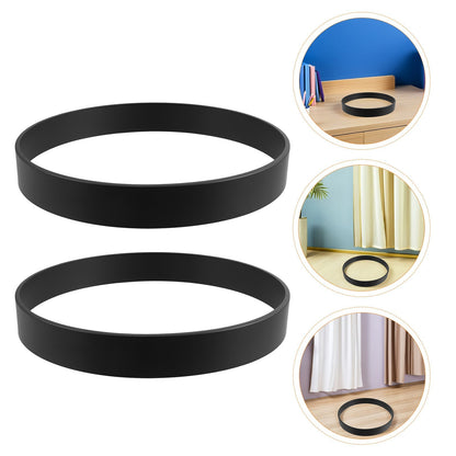 2pcs Metal Frame For Wall Clock Replacement 12 Inch Quartz Clock Shell/Border/Trim Thin - 42mm Thick Minimalist Installation