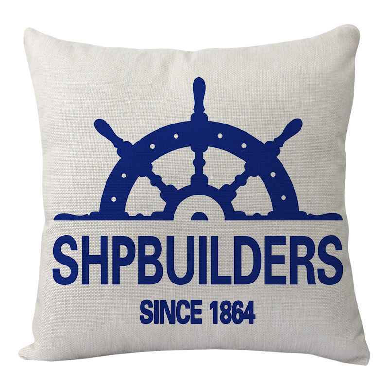 New Lighthouse Anchor Digital Printing Linen Pillowcase