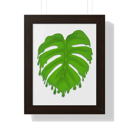 Melting Monstera Framed Print – Botanical Wall Art