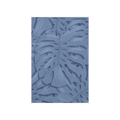 Blue Monstera Botanical Print – Unframed Wall Art