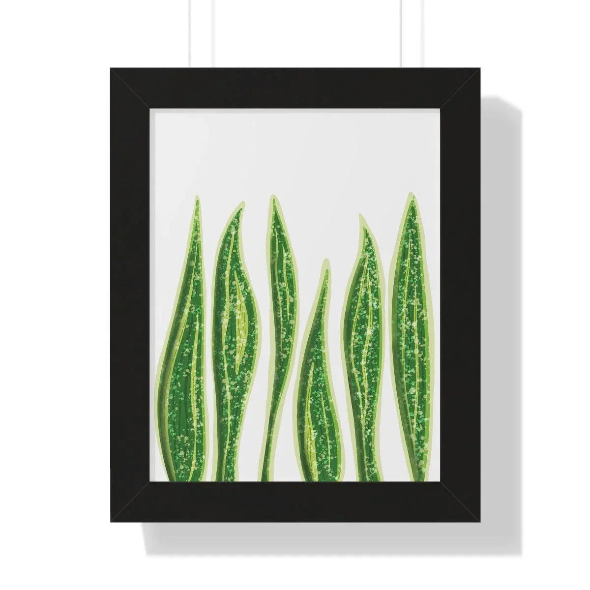 Snake Plant Framed Print – Botanical Wall Art