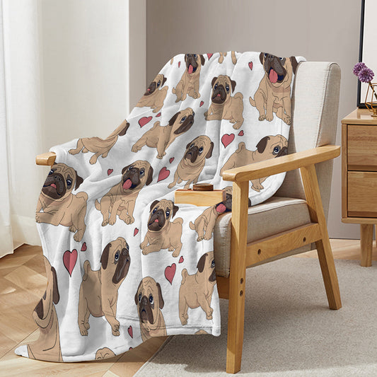 1pc Cute Khabba Dog Cute And Fun Pattern Soft Printed Flannel Sofa Blanket Comfortable And Warm Home Use Suitable For Bed Sofa Camping And Multi Scene Seasonal Use