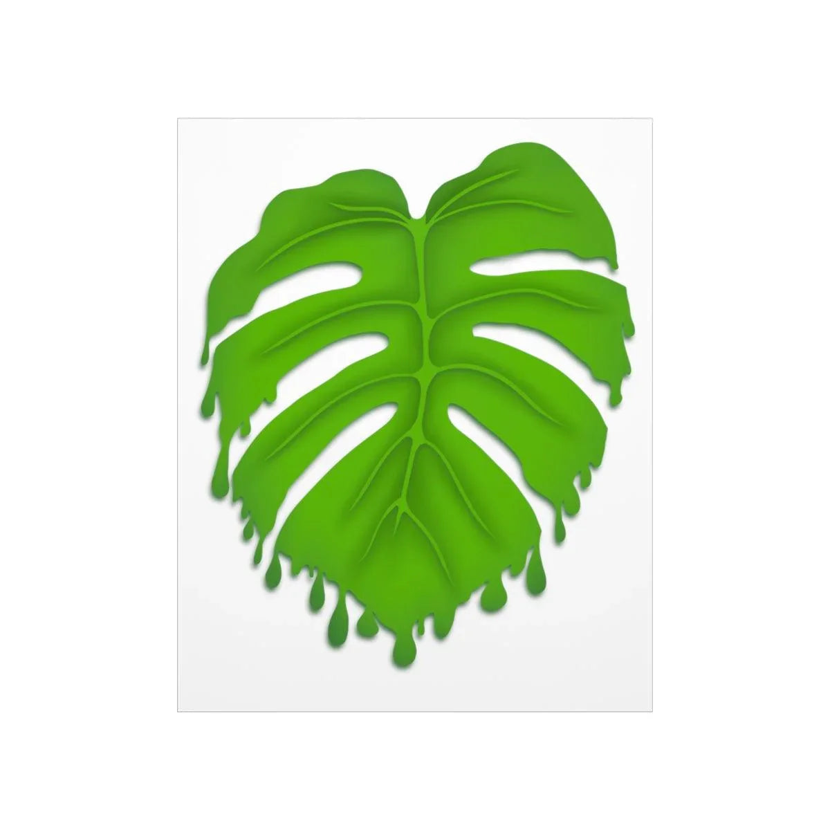 Melting Monstera Botanical Print – Unframed Wall Art
